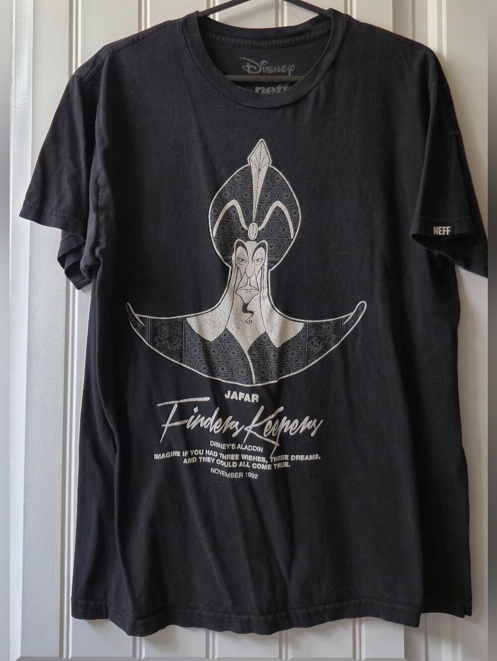 Mens Vintage 1992 Disney by Neff Aladdin Jafar Finders Keepers T Shirt Medium